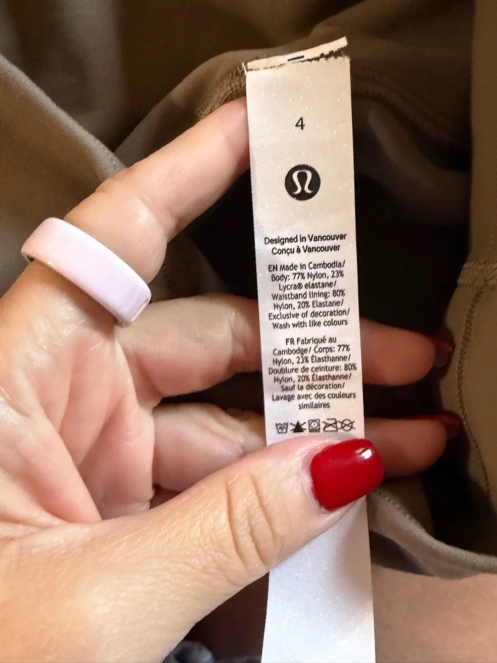 lululemon wonder train contour fit high rise tight 25